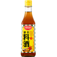 plus会员：厨邦调味料酒500ml 去腥添香 传统黄酒酿造精制厨师烹饪宴会料酒