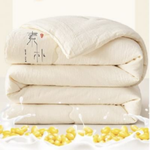PLUS会员、百亿补贴：雅鹿 A类母婴级大豆纤维四季被芯 素朴白 150x200cm冬被 重约6斤