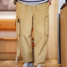 马登工装 美式休闲多功能直筒裤 卡其色+凑单