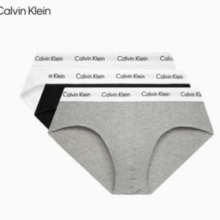 Calvin Klein男士循环提花舒适纯色棉质贴身三角内裤 3条