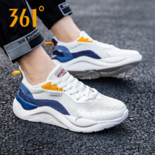 361°男鞋运动鞋 羽毛白/丹宁蓝 40