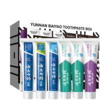 plus:云南白药 牙膏家庭装 国粹套装 500g 5支+赠品