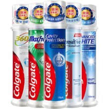 高露洁 进口按压式牙膏 100ml*5