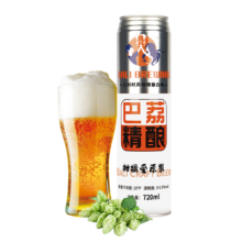 巴荔 啤酒精酿 比利时风味小麦啤酒原浆白啤 720ml*1罐*6件