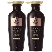 吕（Ryo）黑吕 臻参莹韧滋养洗发水400ml*2 防脱发养护头皮 韩国进口洗发露