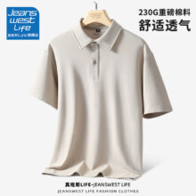 JEANSWEST LIFE真维斯夏季短袖POLO衫简约透气男士商务半袖学生校园帅气体恤