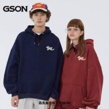 森马集团，GSON 情侣款2024春秋款连帽卫衣*2件