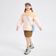 京东plus：笛莎童装女童羽绒服 奶油橘 160