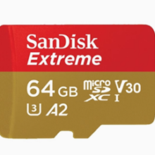 SanDisk 闪迪 Extreme 至尊极速移动系列 MicroSD存储卡（U3、V30、A2）
