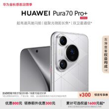 HUAWEI Pura 70 Pro+ 光织银 16GB+1TB