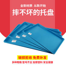 OEING 宠物笼子托盘粪盘狗笼兔笼鸡鸭笼加厚塑料托盘抽屉底盘大号接尿 托盘加厚版-45X30X3cm 天蓝色