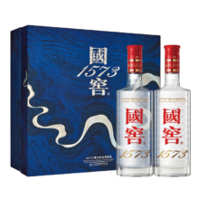 泸州老窖 国窖1573 浓香型白酒 星河璀璨礼盒 38度500ml*2瓶 低度 含酒具
