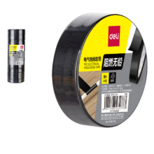 plus会员：得力(deli)电气胶布 18mm*9m*0.13mm 黑色9米 1卷