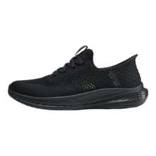 plus会员：Skechers 斯凯奇 男鞋2024年夏季新款闪穿系列健步鞋轻量缓震透气鞋 210810 全黑色/BBK