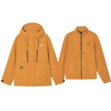 PLUS会员：（Skechers） 斯凯奇 魔方 冲锋衣 女款 橡木色/02SE M