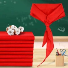 概率券:红领巾小学生通用儿童大号绸缎丝绸不掉色夏季一年级小号棉布  升级款  1条