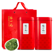 张一元绿茶 特级雨前黄山毛峰2罐组(130g/罐*2)鲜嫩采摘 送礼手提袋 黄山毛峰(配礼袋)130g*2罐