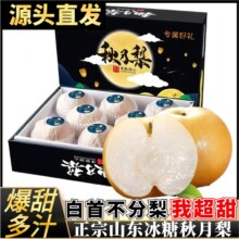 京东百亿补贴:甜萌果蔬 正宗山东秋月梨 净重4.5-5斤普通装【单果250g+】