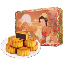 京东百亿补贴：杏花楼 迷你铁盒月饼礼盒 中华老字号 10饼5味 迷你铁盒600g
