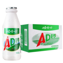 娃哈哈AD钙奶220gX24瓶儿童奶含乳饮料饮品娃哈哈 8，9月产