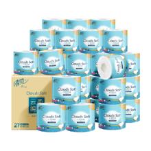 Breeze 清风 卷纸云柔4层110克27卷卫生纸家用整箱