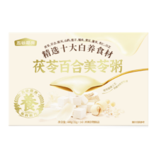 百亿补贴：五谷磨房  外白内润 茯苓百合美苓粥448g（32g×14条) 高纤高蛋白 早餐代餐