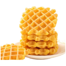 更低价：盈养牧歌 无蔗糖华夫饼面包500g