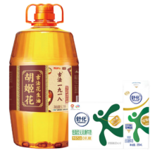 京东百亿补贴：胡姬花 1918花生油 5.7L+伊利 低脂舒化奶 220ml*8盒 “狐狸”组合
