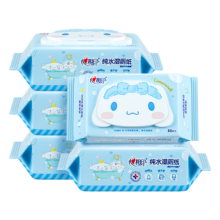 PLUS会员：心相印x三丽鸥湿厕纸80片*5包 纯水湿纸巾温和洁净 大耳狗款（需拍3））