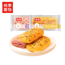 PLUS会员：桃李 杂粮面包 南瓜味5袋+紫薯味5袋共 500g*2件