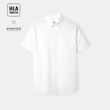 plus会员：HLA海澜之家 夏季 轻商务经典系列 纯棉时尚衬衫男
