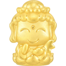 20点：周生生 黄金转运珠Charme文化祝福本命佛千手观音菩萨串珠单颗