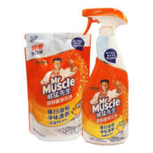 威猛先生 MR MUSCLE厨房重油污净清爽柠檬500g+420g套装【临期清仓】