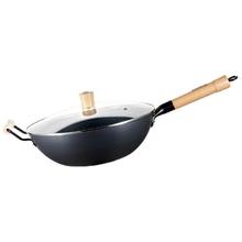 限移动端、京东百亿补贴：京东京造 DFS-C012B-JD 炒锅(32cm、不粘、无涂层、铁、有耳)