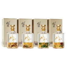 水井坊 梅·兰·竹·菊 52度 浓香型白酒 600ml*4瓶 礼盒装
