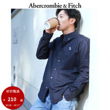 Abercrombie & Fitch 男装 24春款美式经典小麋鹿经典通勤牛津衬衫 KI125-4007 海军蓝 XS (170/84A)