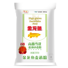 20点、plus会员：金龙鱼 面粉 高筋粉 高筋雪花麦芯小麦粉 10kg *3件