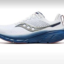 plus会员：Saucony索康尼 向导17减震支撑跑鞋 轻便运动鞋男 白兰108 42