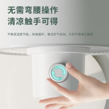 大宇大宇空气循环扇遥控电风扇落地家用摇头电扇涡轮换气扇循环对流风扇落地扇台地两用 X1白色机械款】