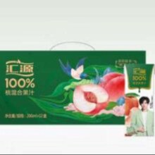 汇源 100%桃混合果汁200ml*12盒0添加纯果汁礼盒饮料整箱*2件