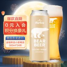 BearBeer 豪铂熊 金小麦啤酒 500ml*24听