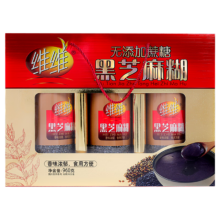 PLUS会员：维维 无添加蔗糖黑芝麻糊礼盒960g