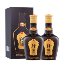 再降价、20点：珍酒 珍十五 酱香型白酒 53度500ml*2 两瓶装（含礼品袋）