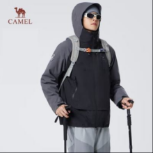 PLUS会员：CAMEL 骆驼 户外冲锋衣 三合一防风防水夹克登山服外套男 M34CA49650 多款可选
