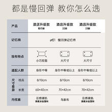 百亿补贴：ATOUR PLANET 亚朵星球 亚朵 记忆棉枕头 护颈椎助睡眠枕芯 学生宿舍轻巧枕