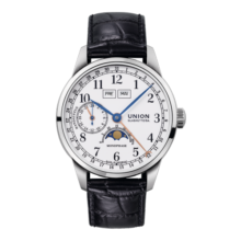 宇联（UNION GLASHUTTE SA）格拉苏蒂德国1893纪念版月相男士机械计时码表D007.458.16.017.00