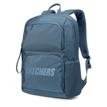 PLUS会员、概率券：SKECHERS 斯凯奇 秋冬双肩包男女红色书包时尚大容量休闲运动旅行背包L320U196 澎湃蓝
