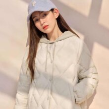 京东plus：坦博尔轻薄羽绒服女短款+凑单