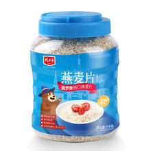 精力沛俄罗斯燕麦片原味无添加蔗糖即食无脱脂早餐冲饮谷物罐装