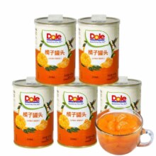 PLUS会员：DOLE都乐（Dole）糖水型橘子罐头425g*5罐